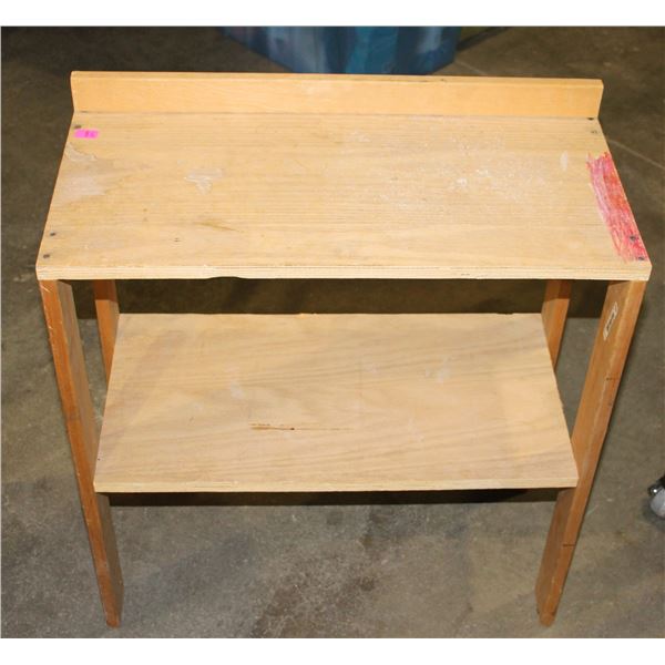 WOOD HOME BUILT SHELF/ STORAGE