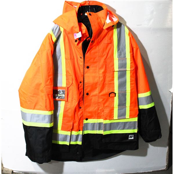 NEW (NO TAGS) FORCEFIELD SIZE MENS 2XL HI VIS