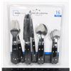 Image 1 : NEW 16PC MAINSTAYS FLATWARE SET