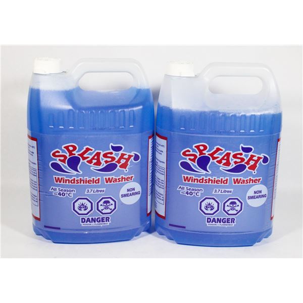 TWO 3.7L JUGS OF WINTER WASHER FLUID