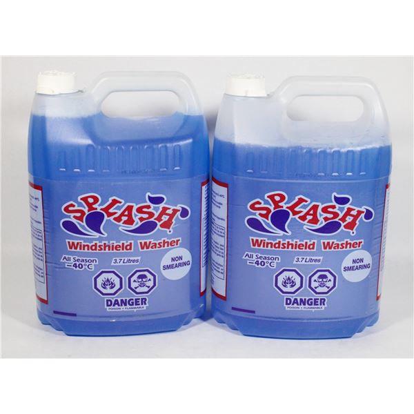 TWO 3.7L JUGS OF WINTER WASHER FLUID
