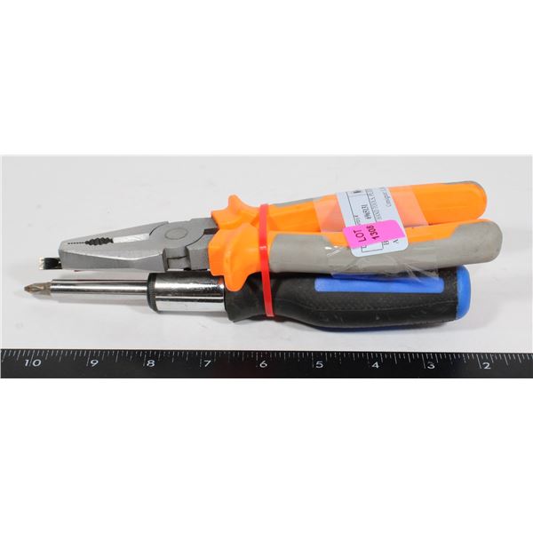 BUNDLE OF HAND TOOLS, PLIERS AND