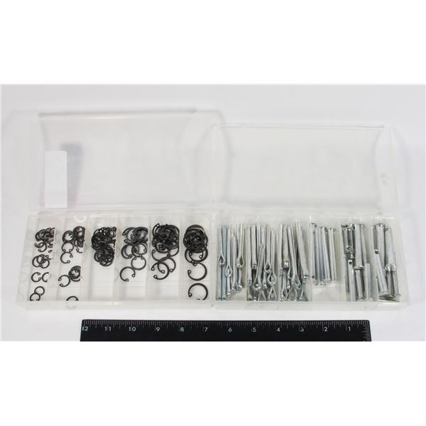 SET OF SNAP RINGS AND SET OF PINS