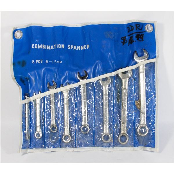 METRIC WRENCH SET IN CARRY HOLDER 8MM-15MM