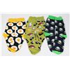 Image 1 : THREE NEW PAIRS OF FUN PATTERN ADULT SIZE SOCKS