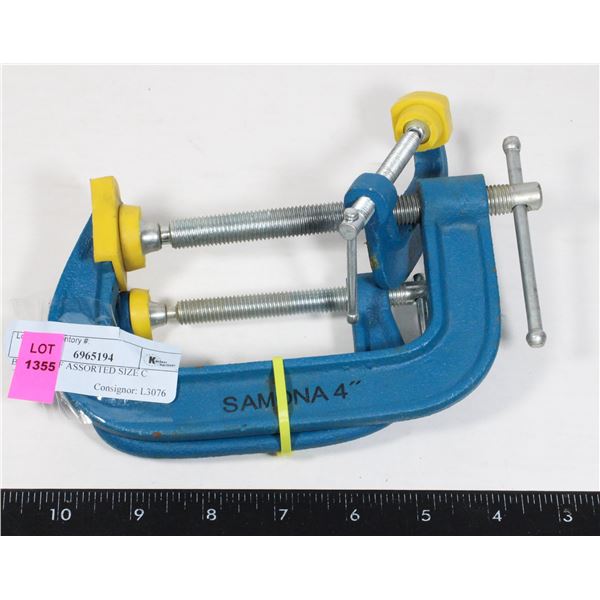BUNDLE OF ASSORTED SIZE C CLAMPS