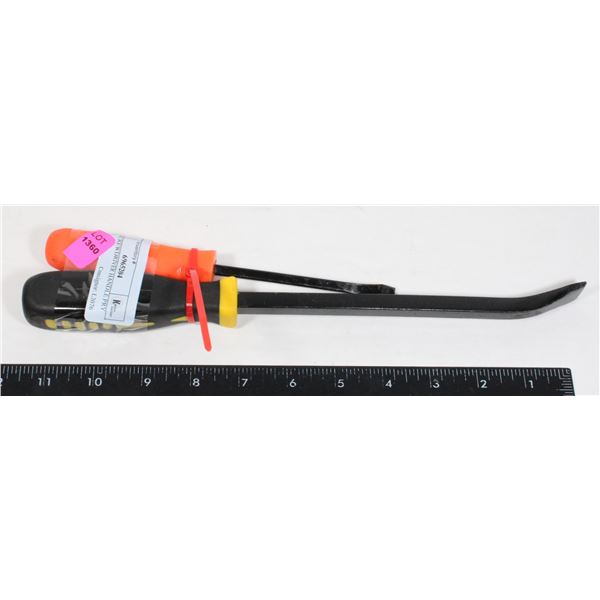 TWO SCREWDRIVER HANDLE PRY BARS