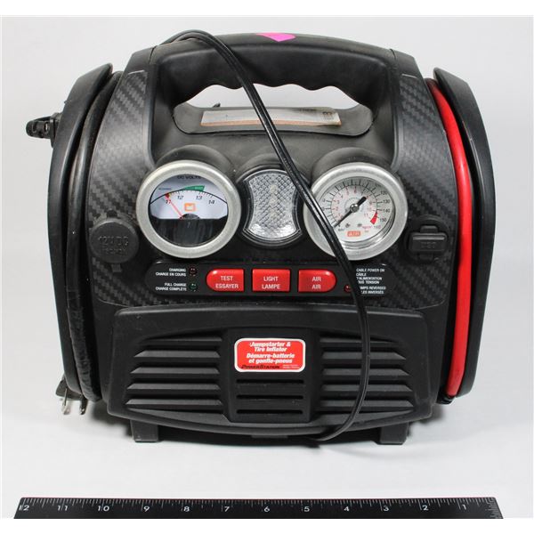 PORTABLE JUMP STARTER & TIRE INFLATER