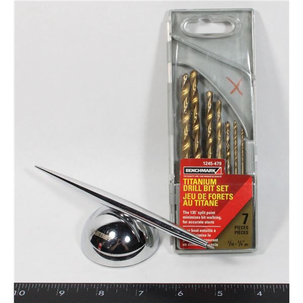 BENCHMARK TITANIUM DRILL BIT SET SOLD WITH