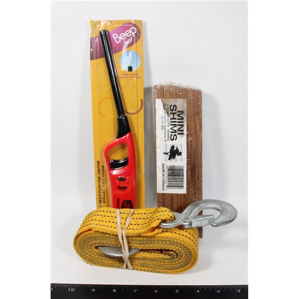 TOW HOOK SOLD WITH LIGHTER AND MINI SHIMS