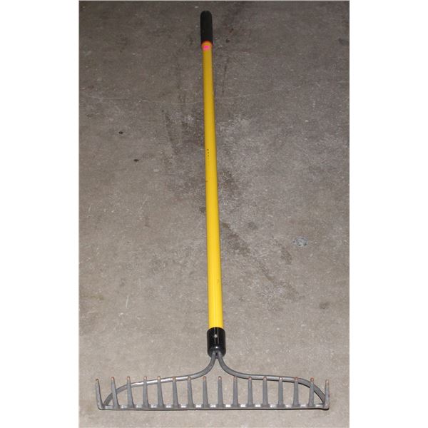 HEAVY DUTY FIBERGLASS HANDLE LANDSCAPING RAKE