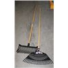 Image 1 : TWO LAWN RAKES