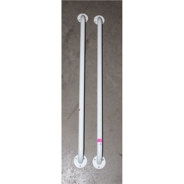 TWO 32" LONG WALL MOUNT STABILITY BARS