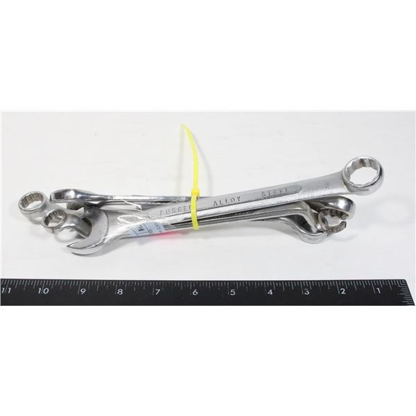 BUNDLE OF WRENCHES. 3/4", 9/16", 5/8", 3/4"