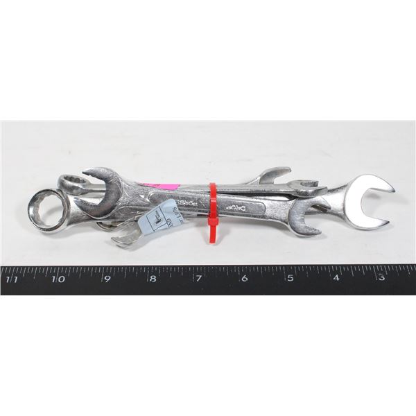BUNDLE OF WRENCHES. 17mm, 3/8", 7/16", 12m, 1/2"
