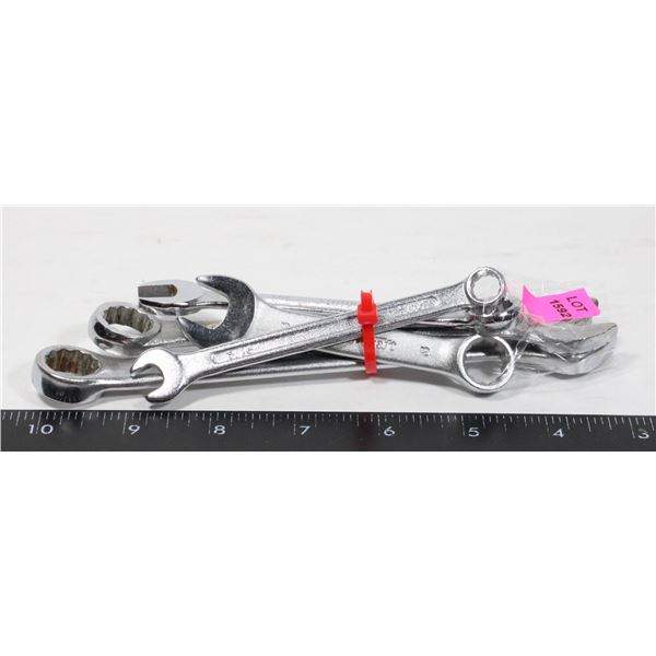 BUNDLE OF WRENCHES. 5/16", 12mm, 7/16", 14mm, 9/16"