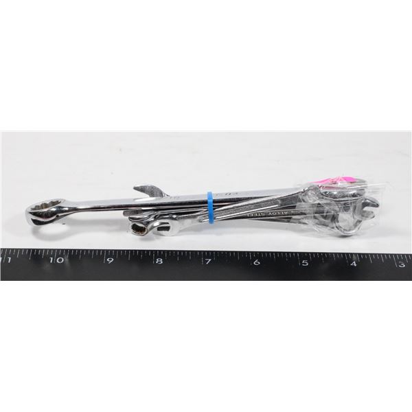 BUNDLE OF WRENCHES. 9/16", 10mm, 1/4", 7mm, 3/8"