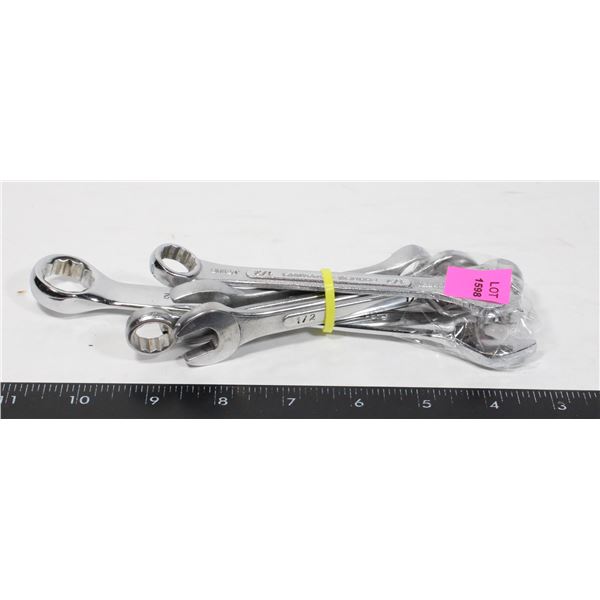 BUNDLE OF WRENCHES. 1/2", 9/16", 11/16", 1/2", 13mm