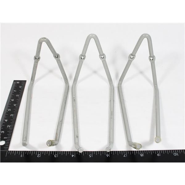 THREE MEDIUM DUTY GRAGE ORGANIZING HOOKS