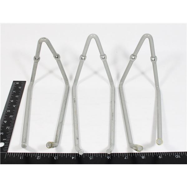 THREE MEDIUM DUTY GRAGE ORGANIZING HOOKS