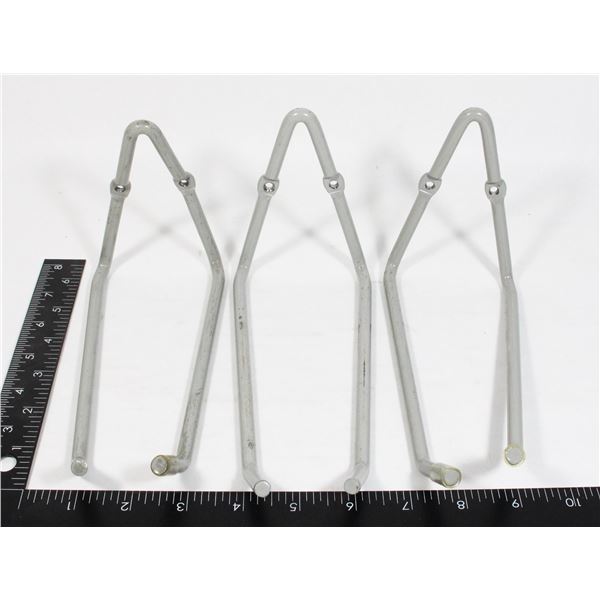 THREE MEDIUM DUTY GRAGE ORGANIZING HOOKS