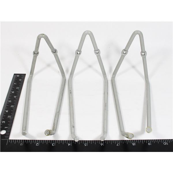 THREE MEDIUM DUTY GRAGE ORGANIZING HOOKS