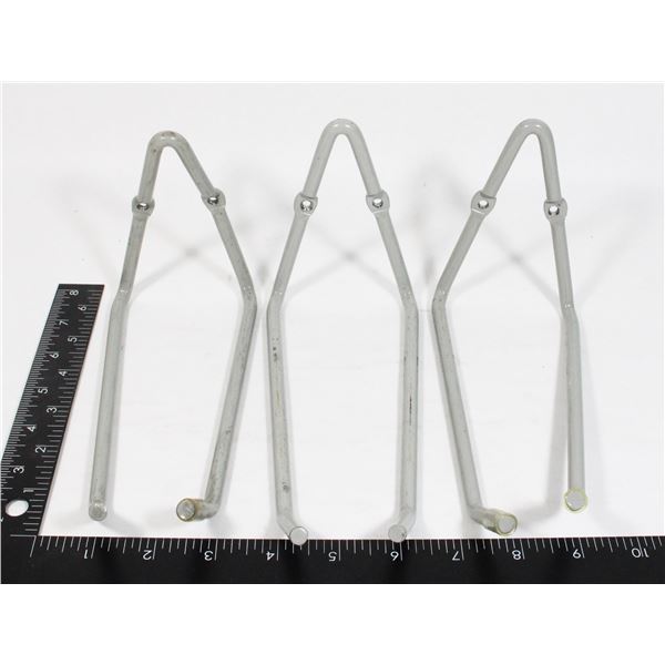 THREE MEDIUM DUTY GRAGE ORGANIZING HOOKS