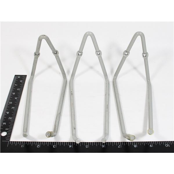 THREE MEDIUM DUTY GRAGE ORGANIZING HOOKS