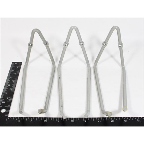 THREE MEDIUM DUTY GRAGE ORGANIZING HOOKS