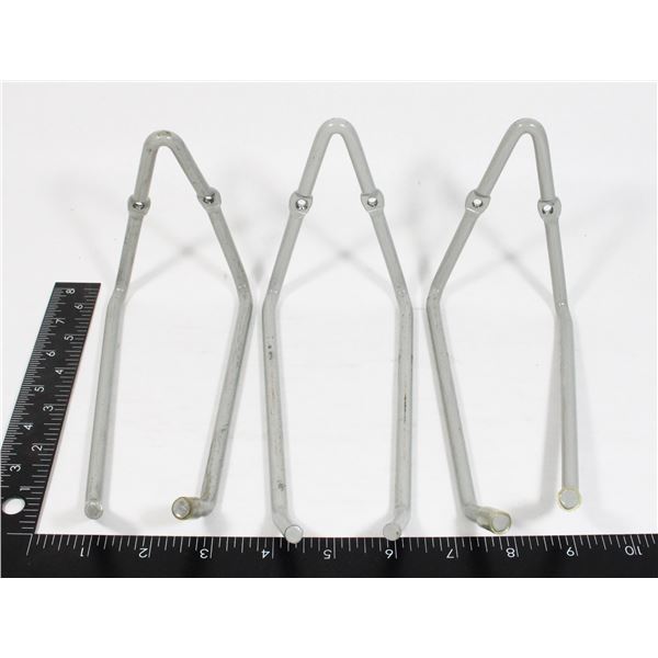 THREE MEDIUM DUTY GRAGE ORGANIZING HOOKS