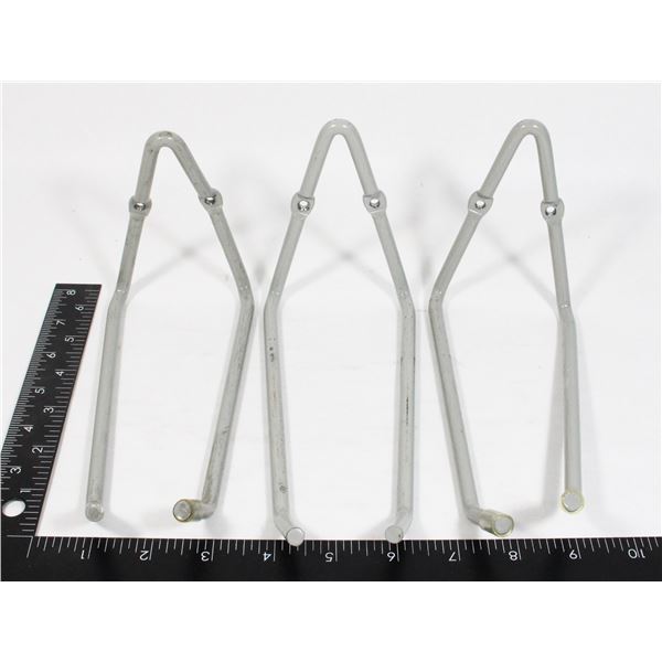 THREE MEDIUM DUTY GRAGE ORGANIZING HOOKS