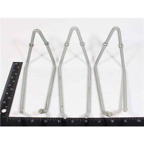 THREE MEDIUM DUTY GRAGE ORGANIZING HOOKS
