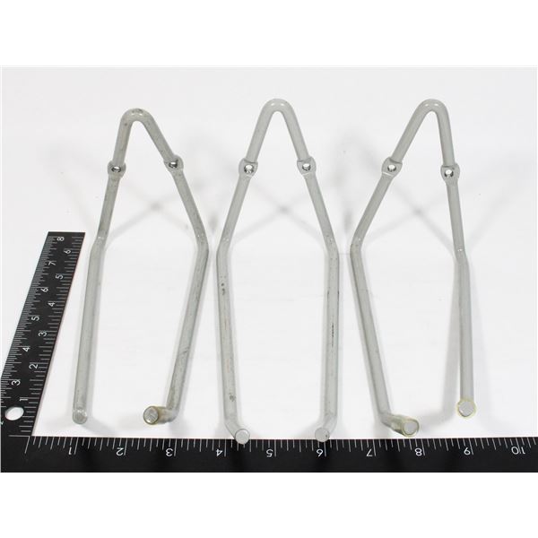THREE MEDIUM DUTY GRAGE ORGANIZING HOOKS