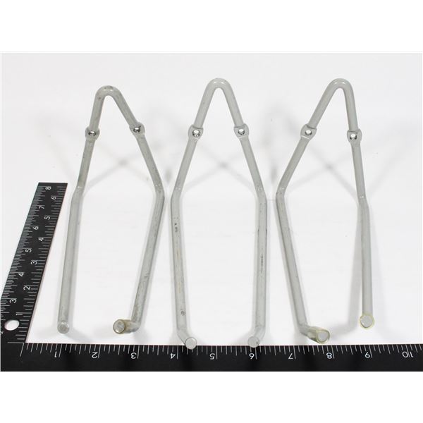THREE MEDIUM DUTY GRAGE ORGANIZING HOOKS