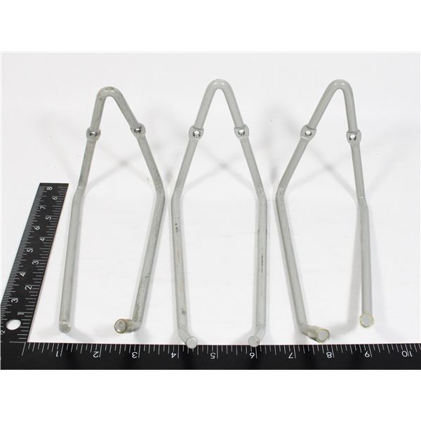 THREE MEDIUM DUTY GRAGE ORGANIZING HOOKS