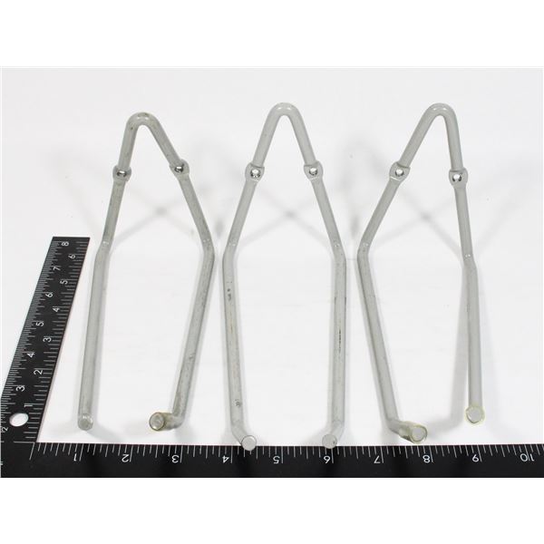 THREE MEDIUM DUTY GRAGE ORGANIZING HOOKS