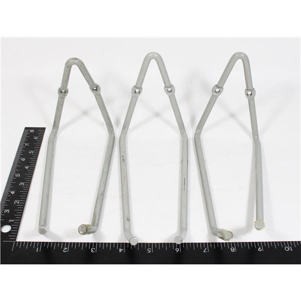 THREE MEDIUM DUTY GRAGE ORGANIZING HOOKS