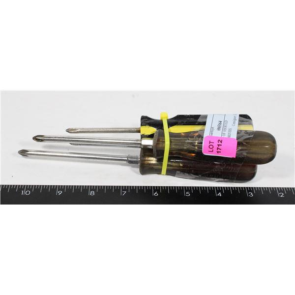 BUNDLE OF ASSORTED SCREWDRIVERS