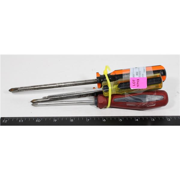 BUNDLE OF ASSORTED SCREWDRIVERS