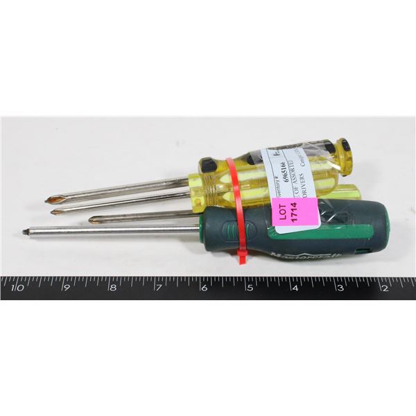 BUNDLE OF ASSORTED SCREWDRIVERS
