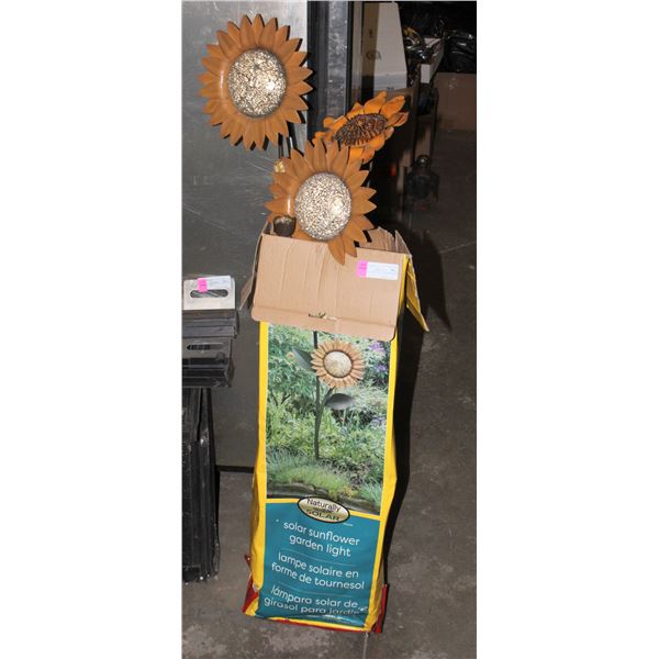 SOLAR SUNFLOWER GARDEN LIGHT SET