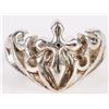 Image 1 : STERLING SILVER FIREY CROSS MEN'S RING