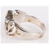 Image 2 : STERLING SILVER FIREY CROSS MEN'S RING