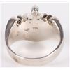 Image 3 : STERLING SILVER FIREY CROSS MEN'S RING