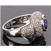 Image 3 : STERLING SILVER ASSORTED GEMSTONE LADIES RING