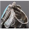 Image 2 : ZUNI INDIAN TURQUOISE STERLING SILVER RING