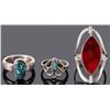Image 4 : LADIES STERLING SILVER VARIOUS STYLE RINGS (6)