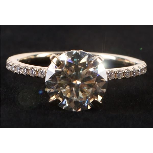 10K YELLOW GOLD DIAMOND LADIES RING