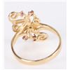 Image 3 : WHIMSICAL 10K RUBY & DIAMOND LADIES RING