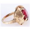 Image 3 : 10K YELLOW GOLD 11.5OCT RUBY LADIES RING
